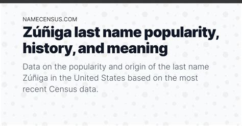 zuniga last name origin|zuñiga surname meaning.